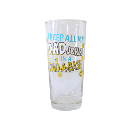 Long Glass 430ml Dad Jokes
